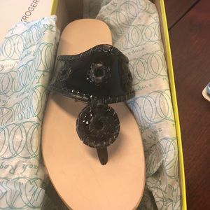 Brand new Jack Rogers black Boating Jacks sz. 9